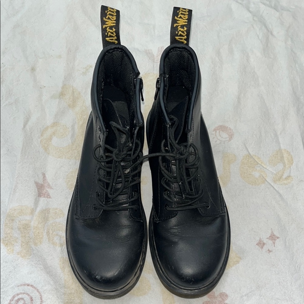 Dr. Marten’s Black Leather Lace-Up Boots